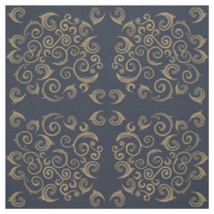 Golden Swirls Fabric