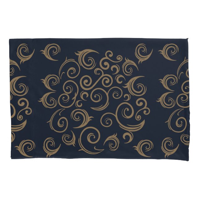 Golden Swirls Pillowcase (Front)