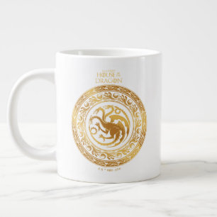 Golden Targaryen Crest Large Coffee Mug