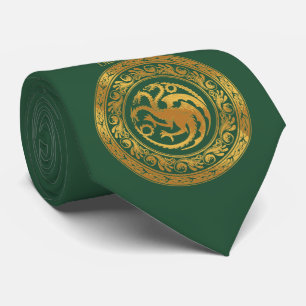 Golden Targaryen Crest Tie