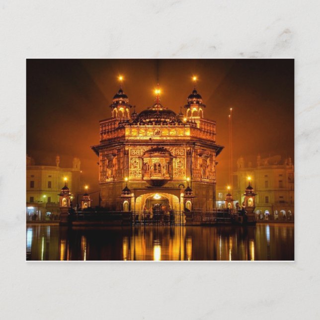 GOLDEN TEMPLE AMRISTAR POSTCARD (Front)