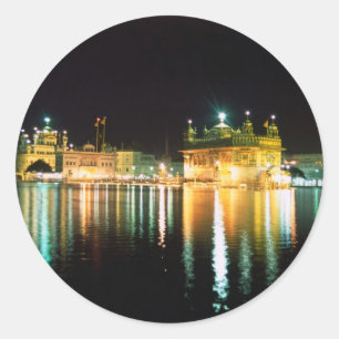 Golden temple Amritsar India Classic Round Sticker