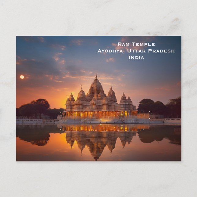 Golden Temple India Vintage Tourism Travel Add Postcard (Front)