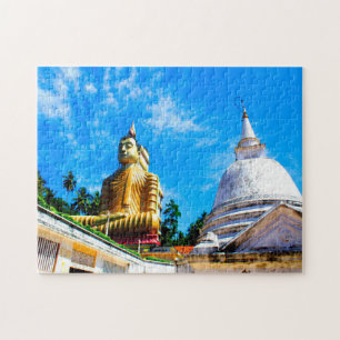 Golden Temple Sri Lanka. Jigsaw Puzzle