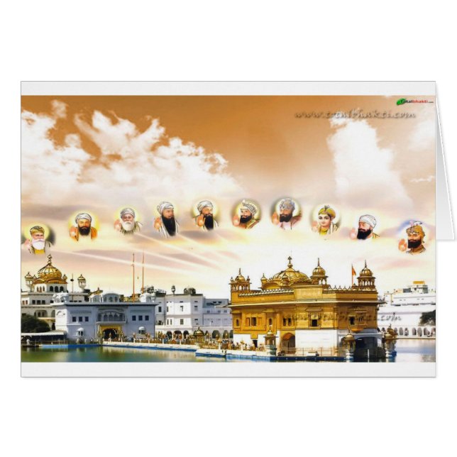 GOLDEN TEMPLE WITH THE SIKH GURUS (Front Horizontal)