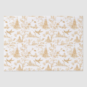 Golden Temples Chinoiserie Tiuuse Paper