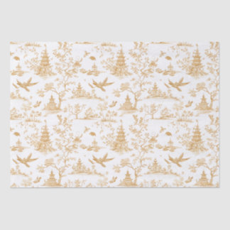 Golden Temples Chinoiserie Tiuuse Paper
