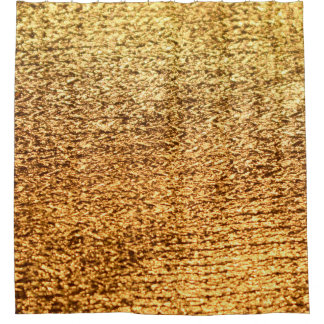 Golden textile: glamourous macro background. shower curtain