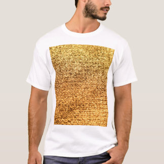 Golden textile: glamourous macro background. T-Shirt