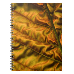 Golden textile notebook