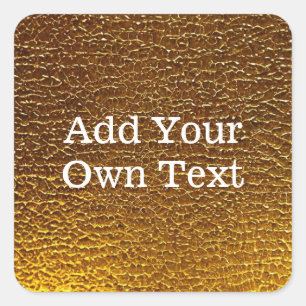 Golden Texture Square Sticker