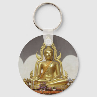 Golden Thai Buddha Key Ring