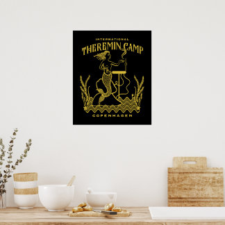 Golden Theremermaid Poster