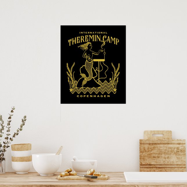 Golden Theremermaid Poster (Kitchen)