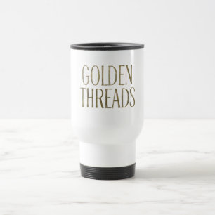 "Golden Threads – Paths Unseen" Travel Mug
