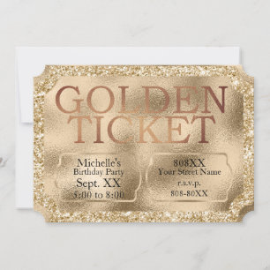 Golden TICKET Special Event Invitation