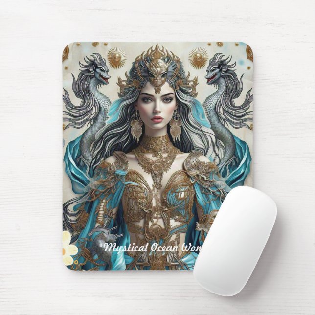 "Golden Tides Rise" Mouse Mat (With Mouse)