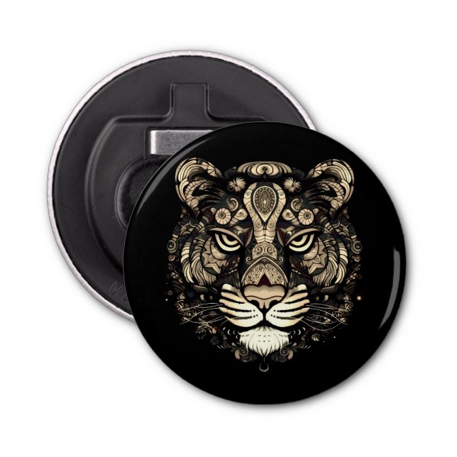Golden Tiger Head  Bottle Opener (Front)