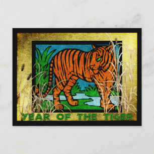 Golden Tiger Postcard