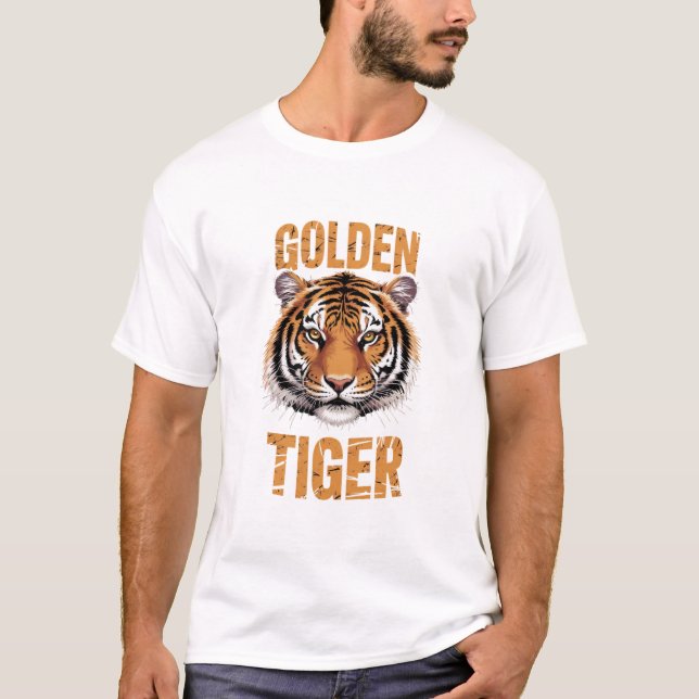 Golden Tiger Split Face T-Shirt (Front)