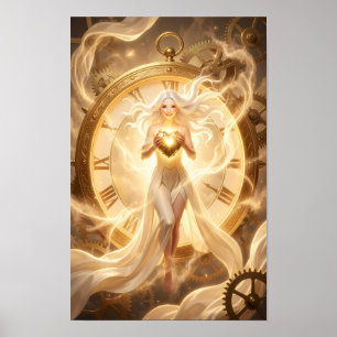 Golden Timekeeper of the Luminous Heart Poster
