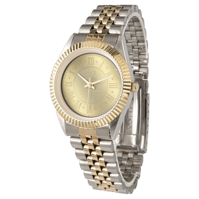 Golden Times | Personalizable Attorney At Law Watch (Angled)