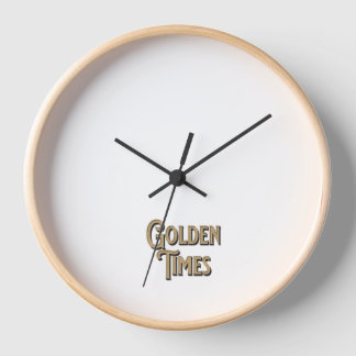 Golden Times Watch  logo Clock
