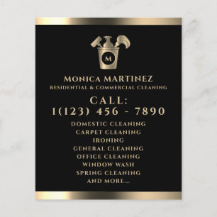 Golden tone black with logo flyer