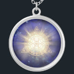 *~* Golden Totem - Sacred Geometry Light Rays Silver Plated Necklace<br><div class="desc">JEWELRY WITH INTENTION (R) - Energetically Enhanced Jewellery. Sacred Geometry Triangle Mandala & 3rd Eye plus beams of light and energy. As a professional distance spiritual energy healer since 2001, I have learned, developed and utilised the power of energy healing intention. All my JEWELRY WITH INTENTION (R) carries the healing...</div>