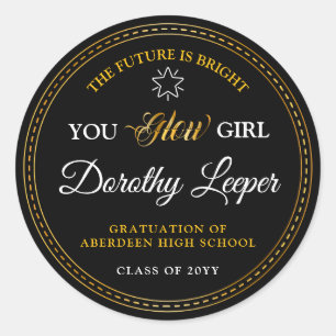 Golden touch Brighten your future. Classic Round Sticker