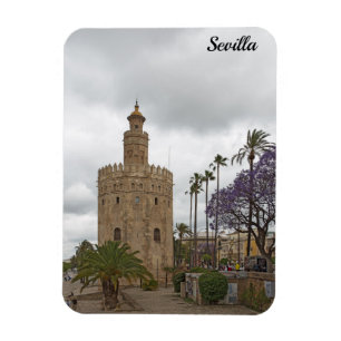 Golden tower of Seville Magnet