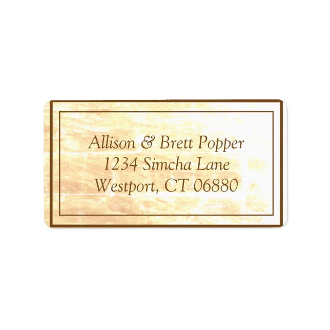 Golden Traditions Address Labels (Front)