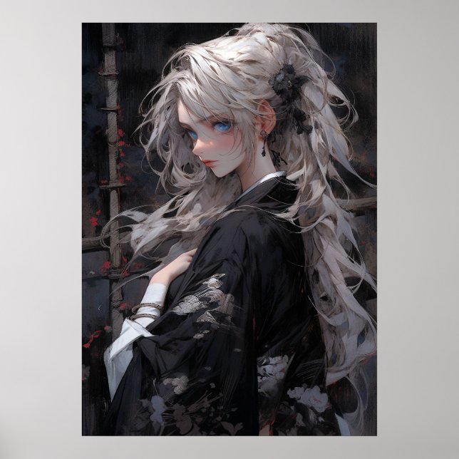 Golden Tranquillity: Beauty of the East Anime Poster (Front)