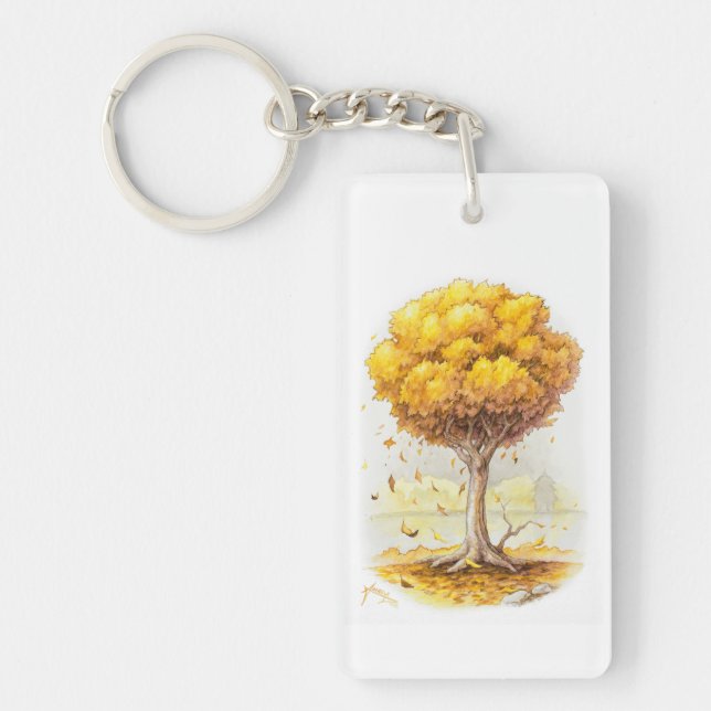 Golden Tranquillity Key Ring (Front)