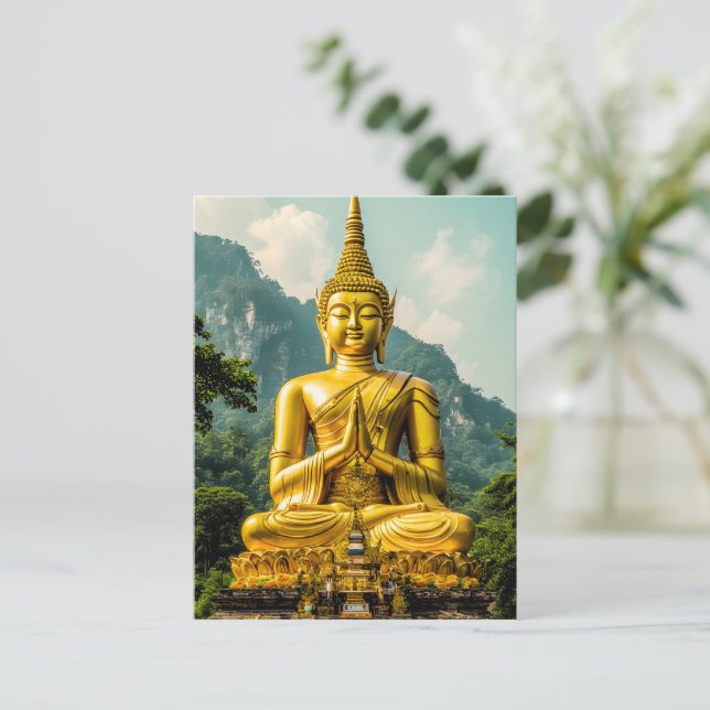 Golden Tranquillity Postcard (Standing Front)