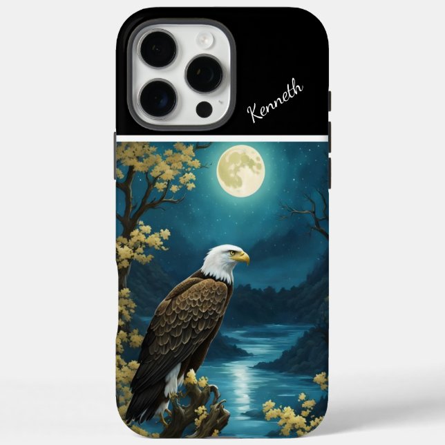 Golden Tree, Blue Moon Case-Mate iPhone Case (Back)