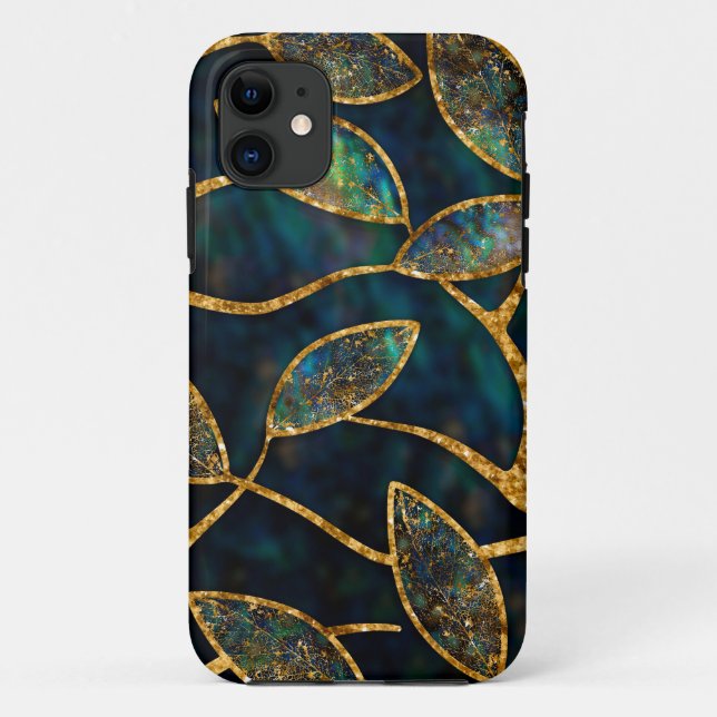 Golden Tree Branch - Abalone Shell Case-Mate iPhone Case (Back)
