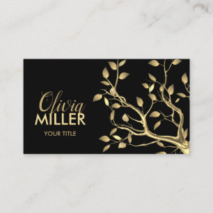 Golden Tree Branch  Business Card
