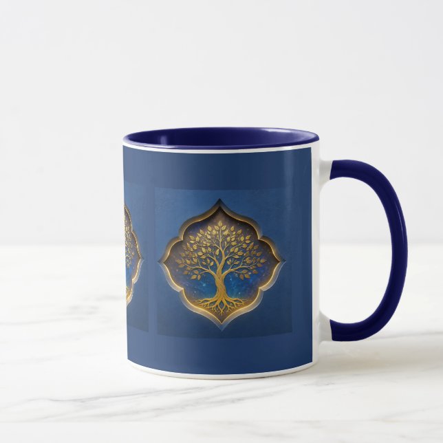 Golden Tree in Celestial Frame Gift Mug (Right)