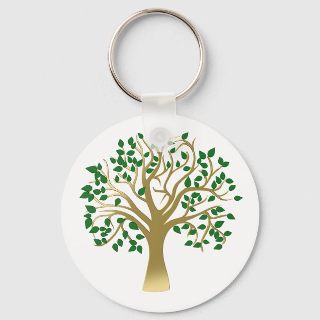 Golden tree key ring (Front)