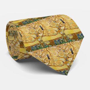 Golden Tree of Life Art – Art Nouveau Klimt Tie