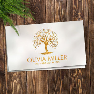 Golden Tree of life  Business Card