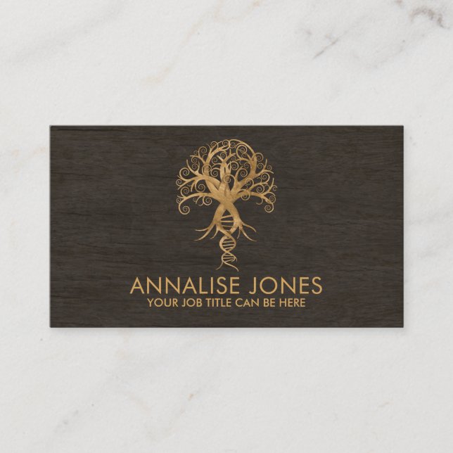 Golden Tree of Life - Evolution Business Card (Front)