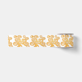 Golden tree of Life Satin Ribbon