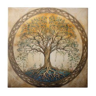 Golden Tree of Life Tile