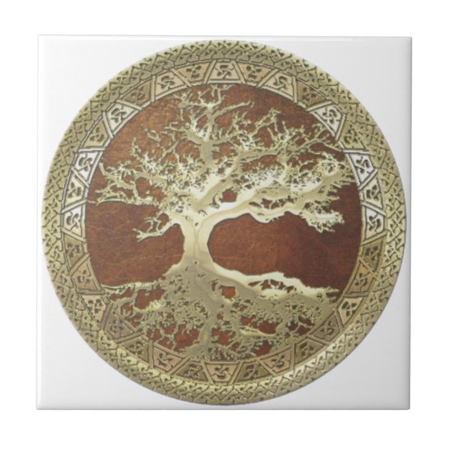 GOLDEN TREE OF LIFE TILE (Front)