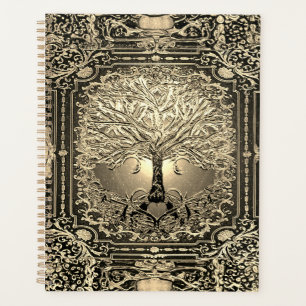 Golden Tree of Life Vintage  Planner