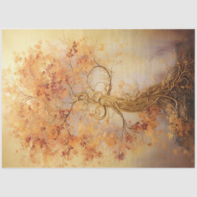 Golden tree  tissue paper (Front)
