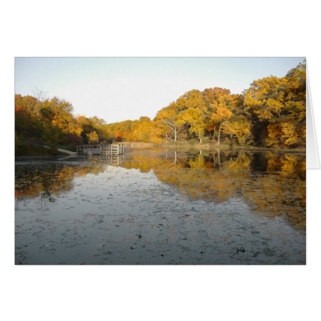 Golden Trees and Pond. (Front Horizontal)