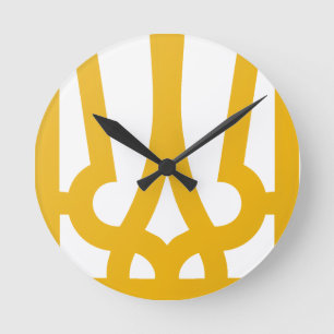 Golden Trident Clock